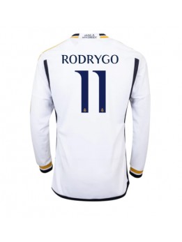 Billige Real Madrid Rodrygo Goes #11 Hjemmedrakt 2023-24 Langermet